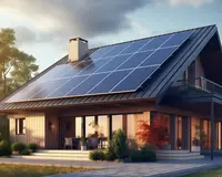 House with solar panels